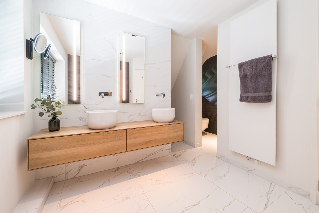 Badkamer inmeten en planning